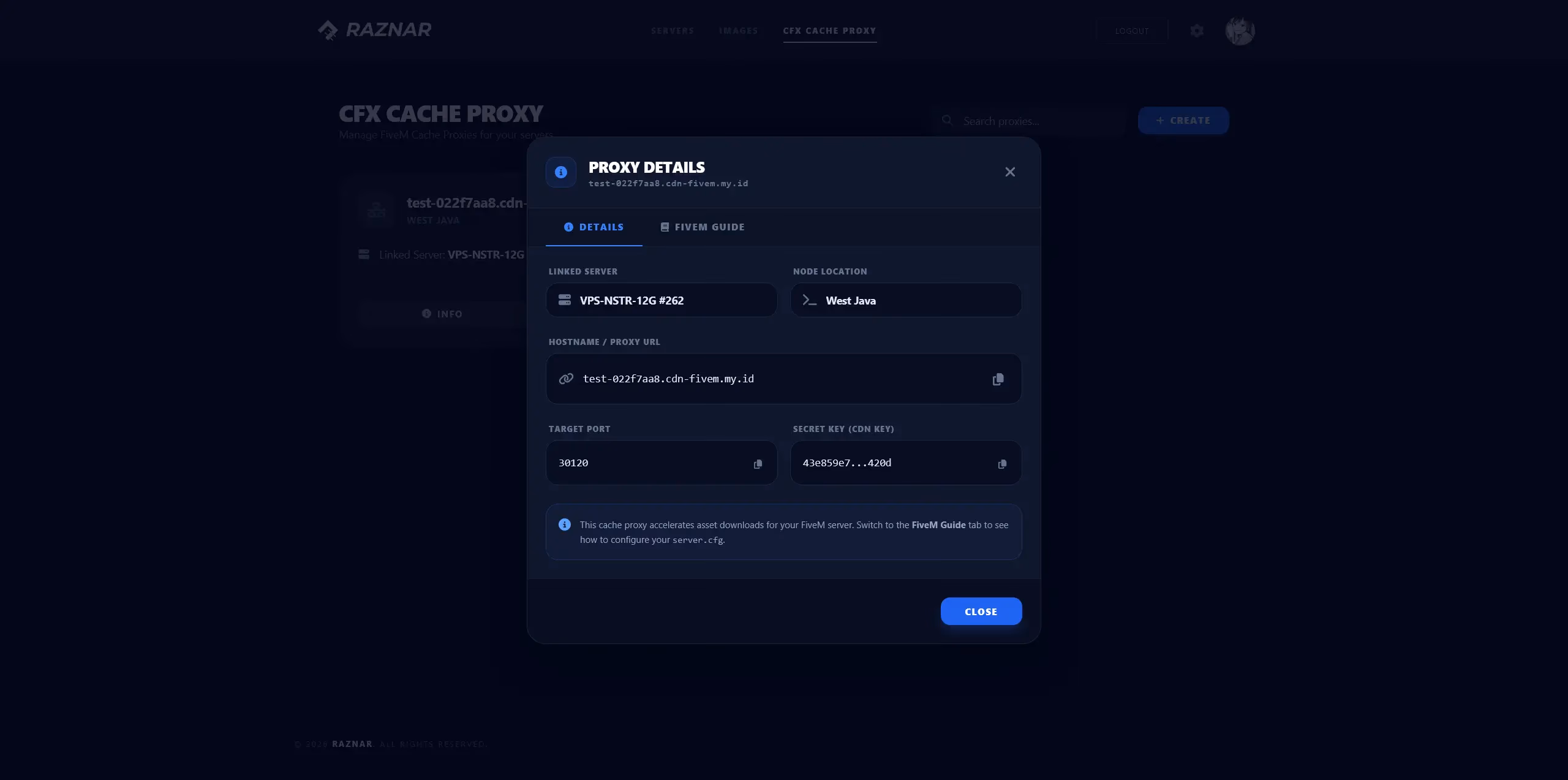 CFX Cache Proxy